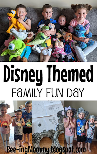 Disney theme day, Disney day, at home Disney day, family fun day, Disney activities, Disney movie meals, Disney themed food, Disney craft, Mickey craft, Mickey activity, themed day, family day, fun at home