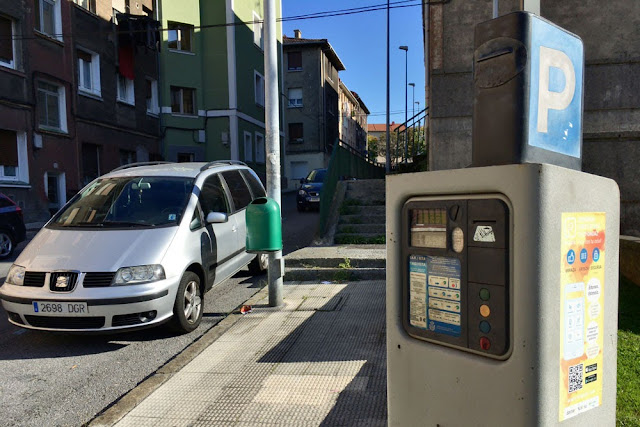 Parquímetro en el barrio de LLano