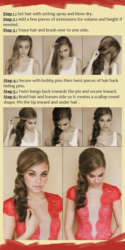 How to get the romantic swept look braids included