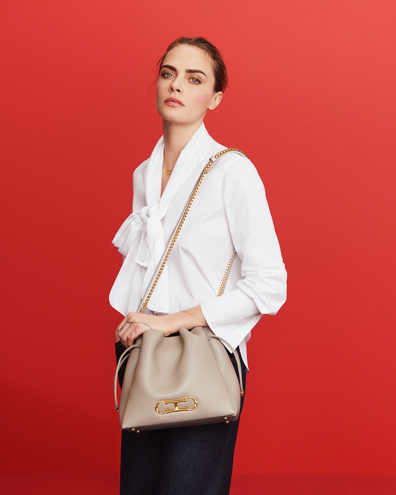 Cara Delevingne for CH Carolina Herrera Resort 2024 Campaign