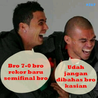 Dp bbm Parodi cristiano ronaldo CR7 dan Pepe  Gambar Lucu DP BBM