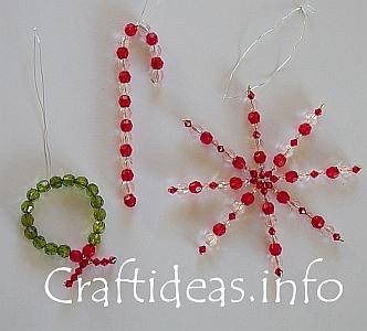 Christmas Craft Ideas  Kids on Beaded Christmas Ornaments From Craft Ideas