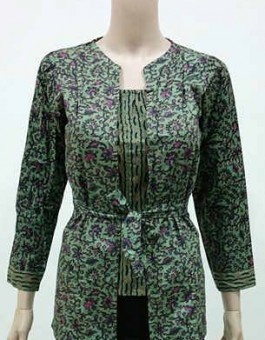 11 Model Baju Batik Kerja Guru  Lengan Panjang Terpopuler 