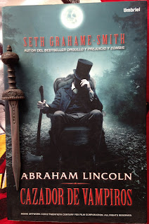 Portada del libro Abraham Lincoln: Cazador de vampiros, de Seth Grahame-Smith