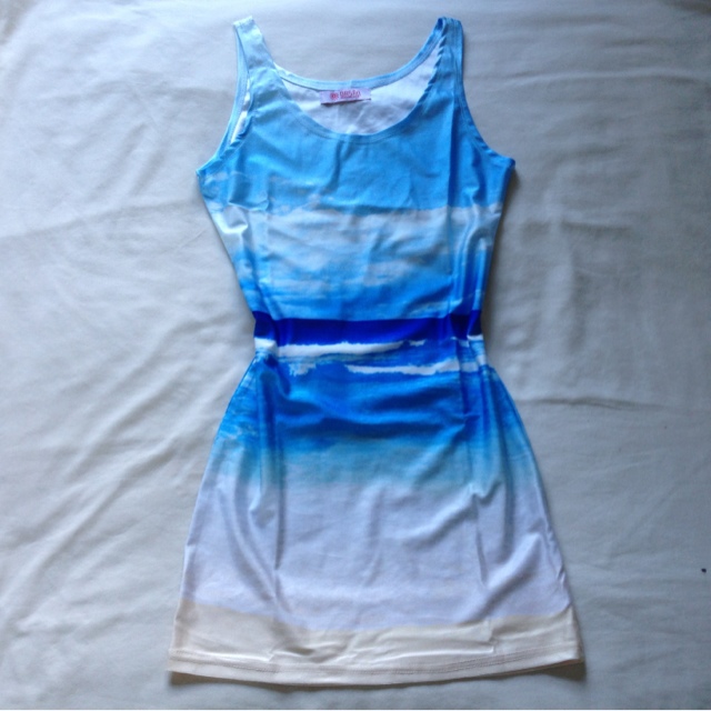 OASAP Beach Print Dress