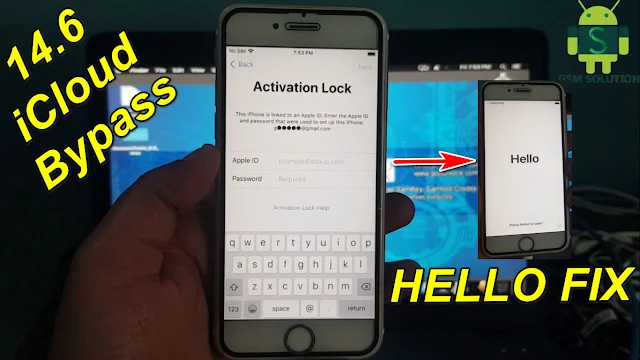 iOS14.6 iCloud Bypass Fix After Rebot Hello Screen Free