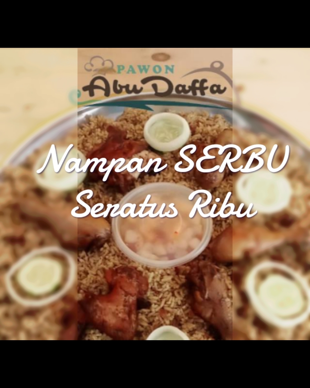 Jual Nasi Kebuli Nampan SerBu (Seratus Ribu) Pawon Abu Daffa