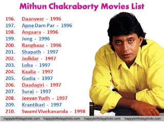 mithun chakraborty movie list 196 to 210