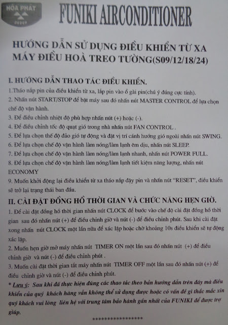 Bán điều khiển điều hòa Funiki tại Hà Nội