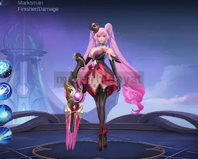 Gambar Skin Starlight Layla Twilight Dengan Senjatanya