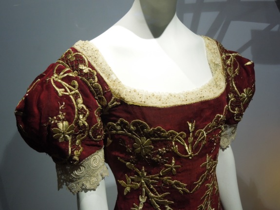 Snow White coronation gown detail