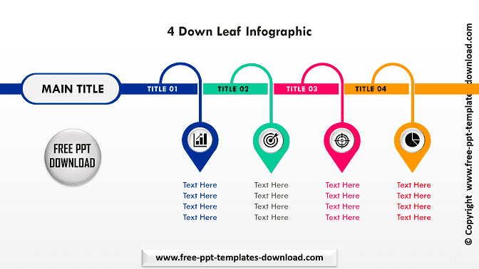 4 Down Leaf Infographic Template Download