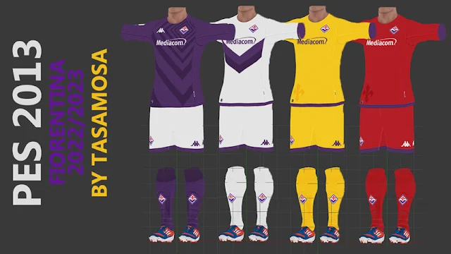 Fiorentina 2022-2023 Kits For PES 2013