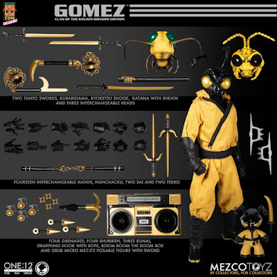 San Diego Comic Con 2020 Exclusive Gomez The Clan of The Golden Dragon Edition One:12 Collective Figure by Mezco Toyz