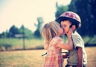 Cute Child Love Kiss