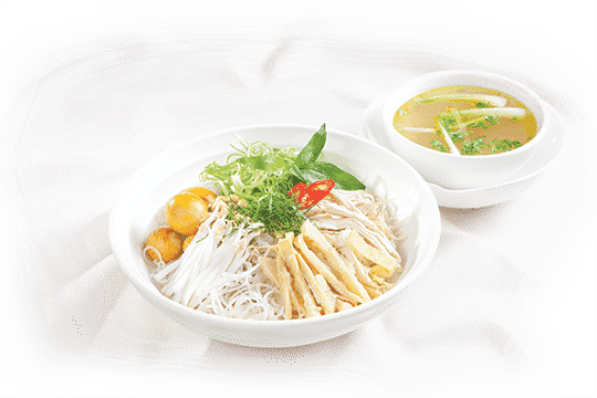 Miến gà măng khô