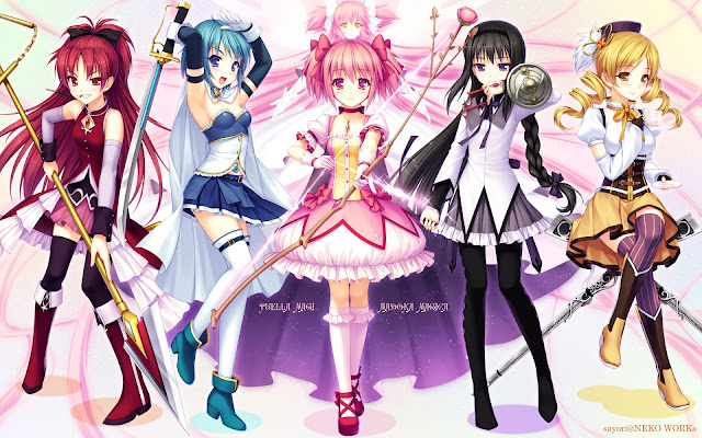 Goddess Madoka, anime wallpaper, Magical Girl Madoka