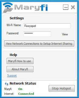 MaryFi Virtual Hotspot