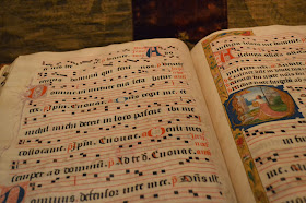 illustrated manuscript, religious, illuminated, very old, book