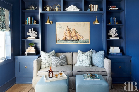 Bold Navy Blue Wall Paint Ideas