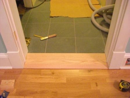 Threshold for uneven floors