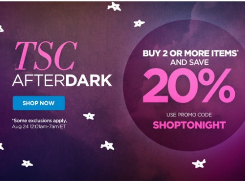 The Shopping Channel After Dark 20% Off Promo Code