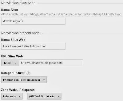 formulir google analytics