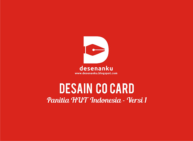 Desain Co Card Panitia HUT Kemerdekaan Indonesia .cdr - Versi 1