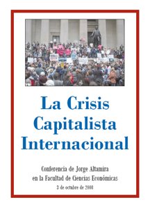 Conferencia de Jorge Altamira en la UBA, 3 de Octubre de 2008