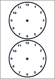 Analog Clocks Template #EXPOTeacherWin