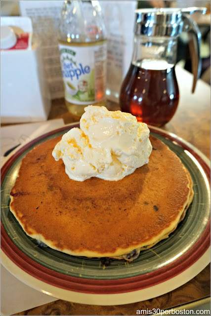 Stuart and John’s Sugar House: Blueberry Pancakes $6.79 Add Ice Cream $2.50