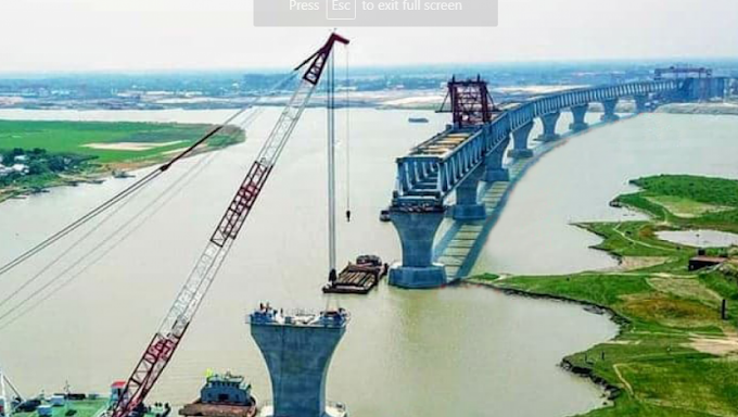 Padma bridge is going up in 13 days