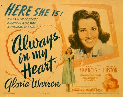  Heart Jewelry on Kay Francis  Life And Career  Always In My Heart  1942