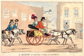 A Dasher! Or the Road to Ruin in the West (5/11/1799)  by T Rowlandson after GM Woodward  published by R Ackermann