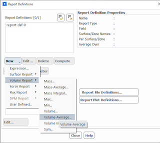 how to define report definitions in Ansys