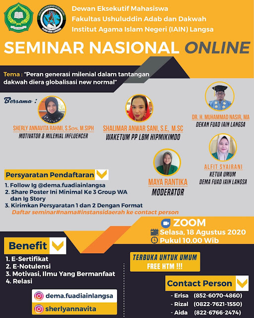 Poster Seminar Nasional (Desain by : Muhammad Faishal)