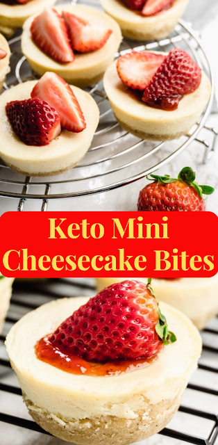 Keto Mini Cheesecake Bites