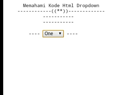 Example kode dropdown multiple