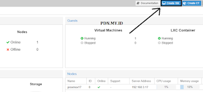 Tutorial Install Mikrotik CHR di Proxmox VE - Create VM - pdn.my.id