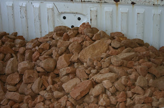 Rocks in the bed of my pickup truck