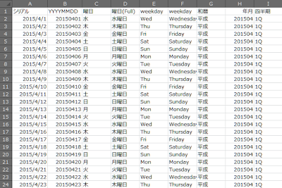 Excel Vba他サンプル等 16年カレンダー エクセル Vba