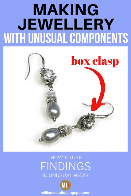 Box clasp earrings inspiration sheet.