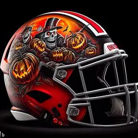 ohio state buckeyes halloween concept helmet