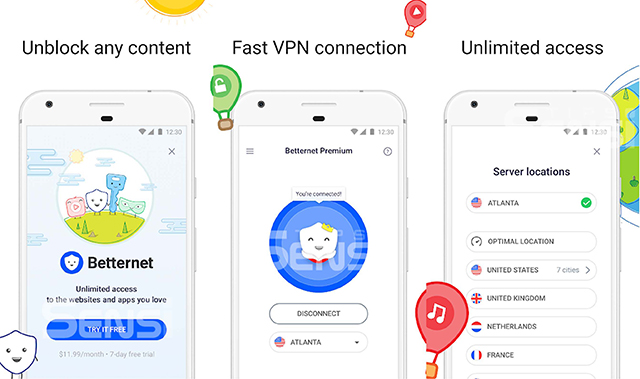 betternet hotspot vpn - aplikasi vpn android terbaik
