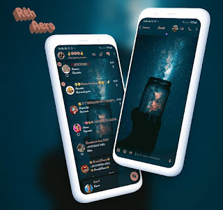 Star Sky 3 Dark Theme For YOWhatsApp & Aero WhatsApp By Reh