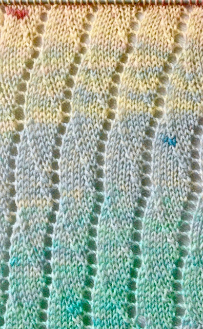 Shell Lace Knit Stitch Pattern Tutorial