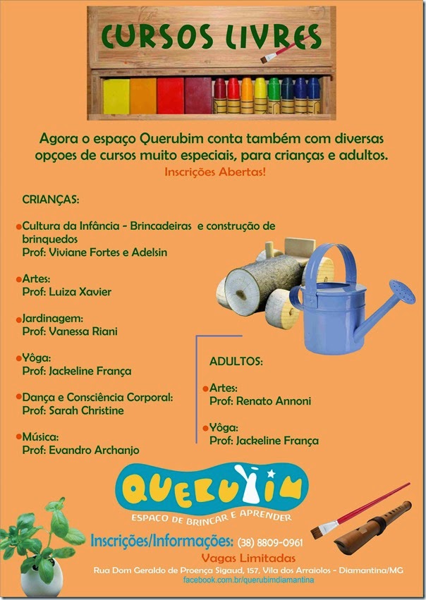 Cartaz Cursos Livres