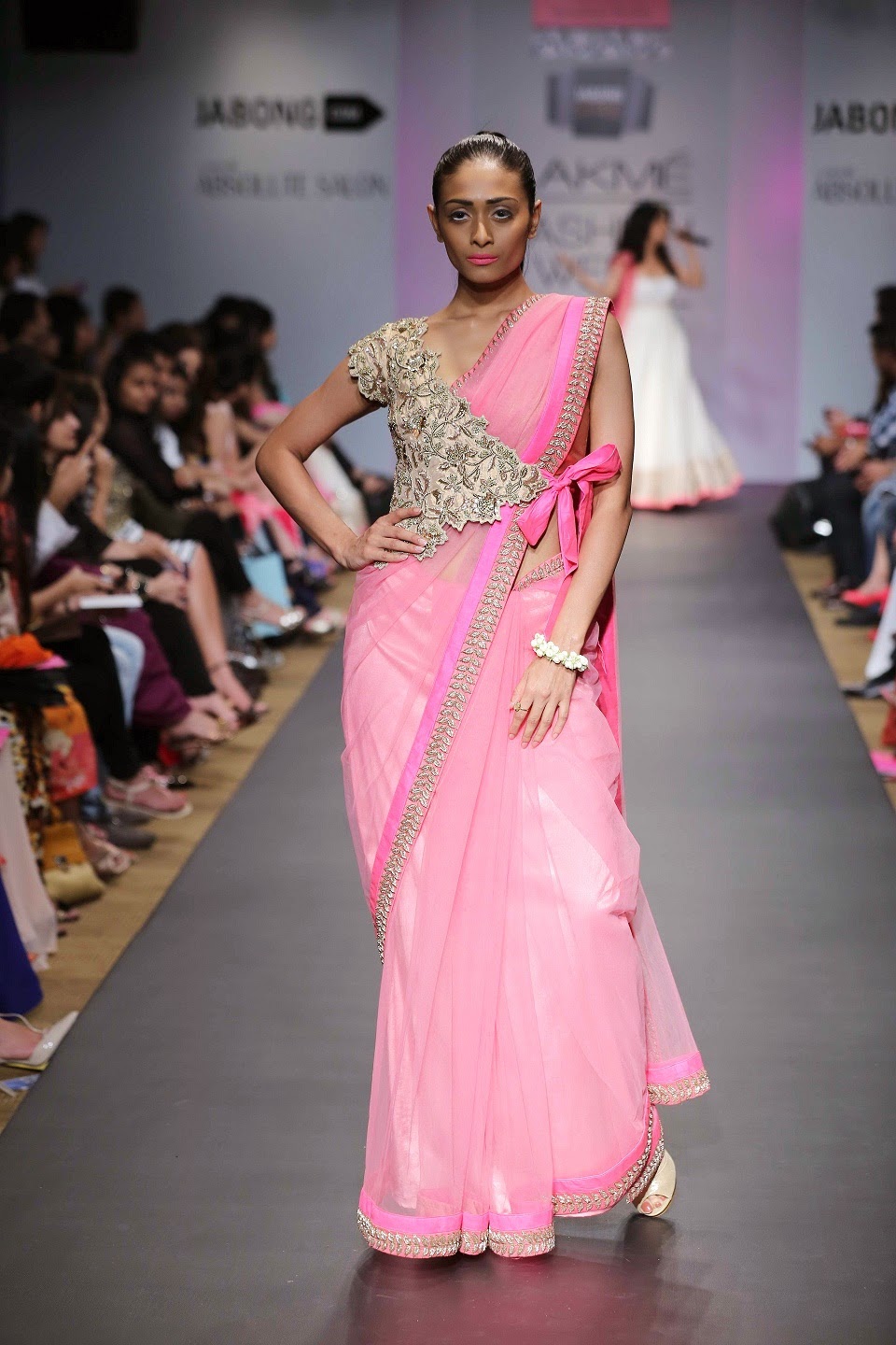 Anushree Reddy beige embroidered gown – Kuro Clothing India