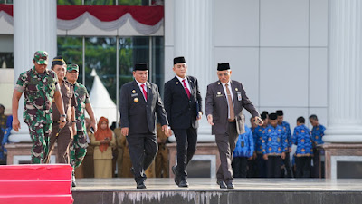 Gelar Upacara Peringatan Hari Bela Negara Ke-75, Pj Gubernur Sultra : Kobarkan Bela Negara Untuk Indonesia Maju