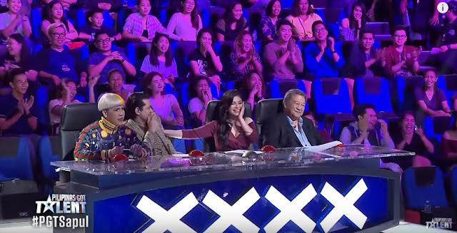  The Judges Of PGT Can't Stop Laughing With This Panty-Throwing While Singing Act 